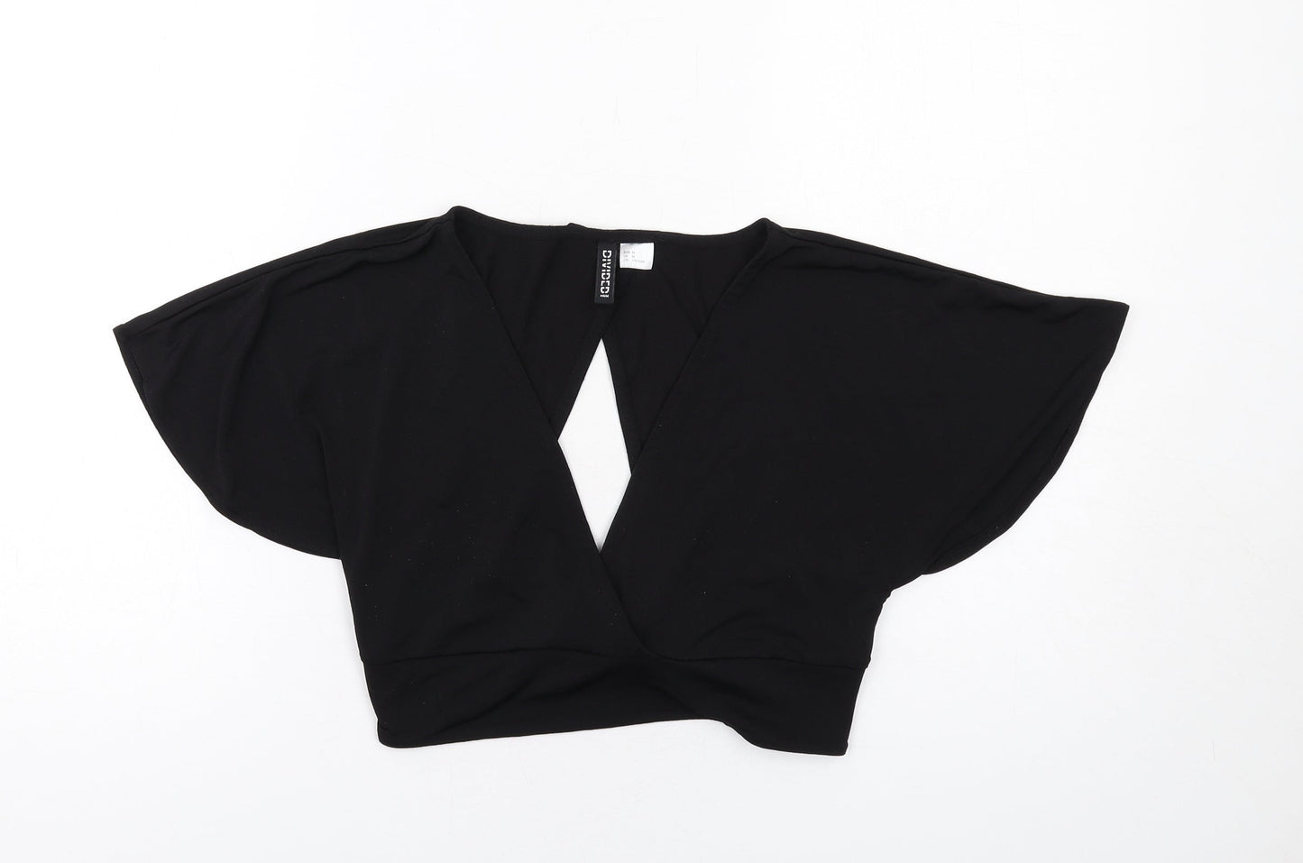 Womens UK Size M H&M Black Basic Blouse