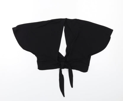 Womens UK Size M H&M Black Basic Blouse