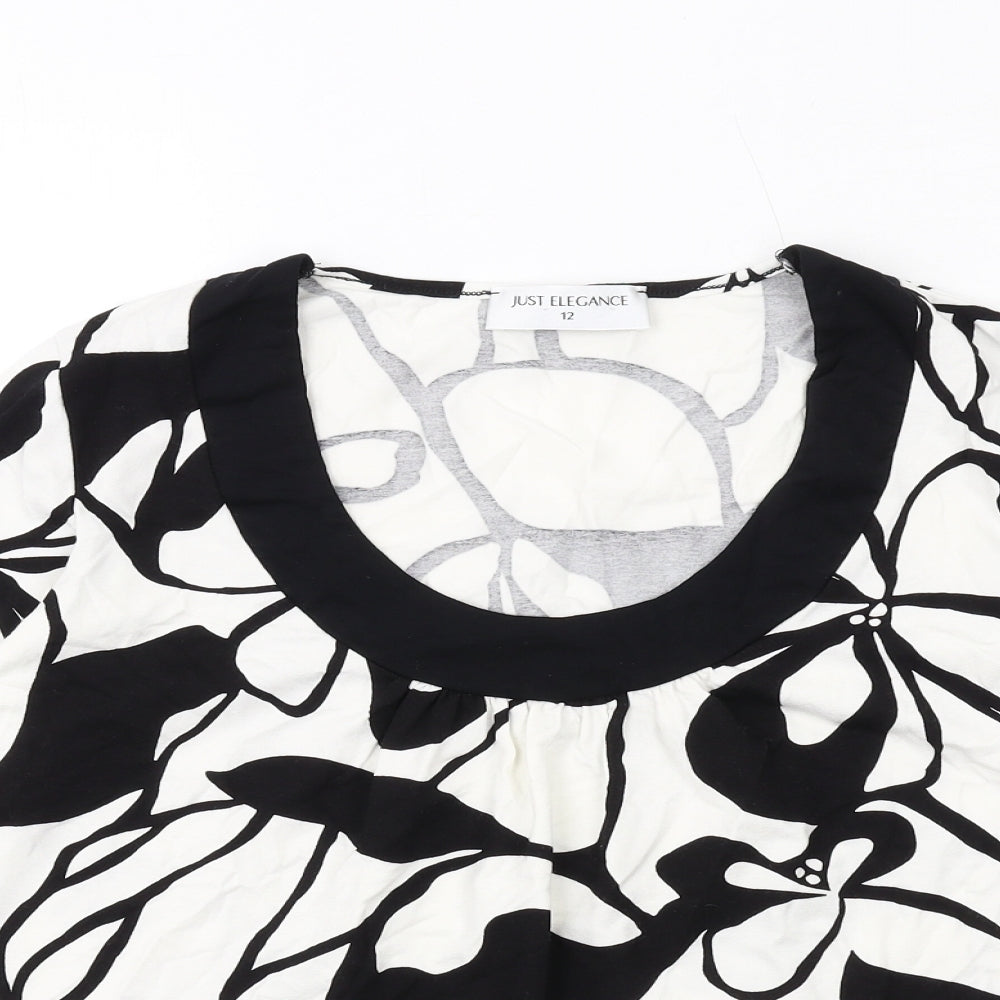Womens UK Size 12 Wallis White Basic T-Shirt