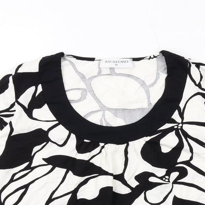 Womens UK Size 12 Wallis White Basic T-Shirt
