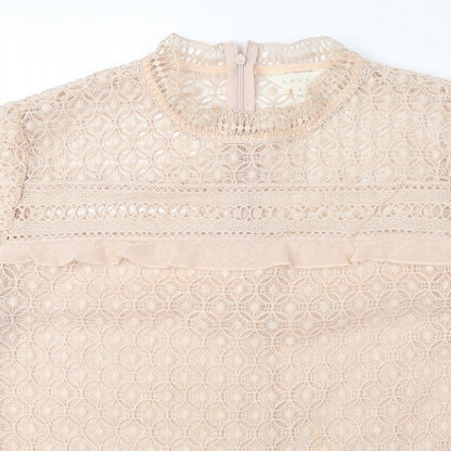 Womens UK Size L Adiva Pink Basic Blouse
