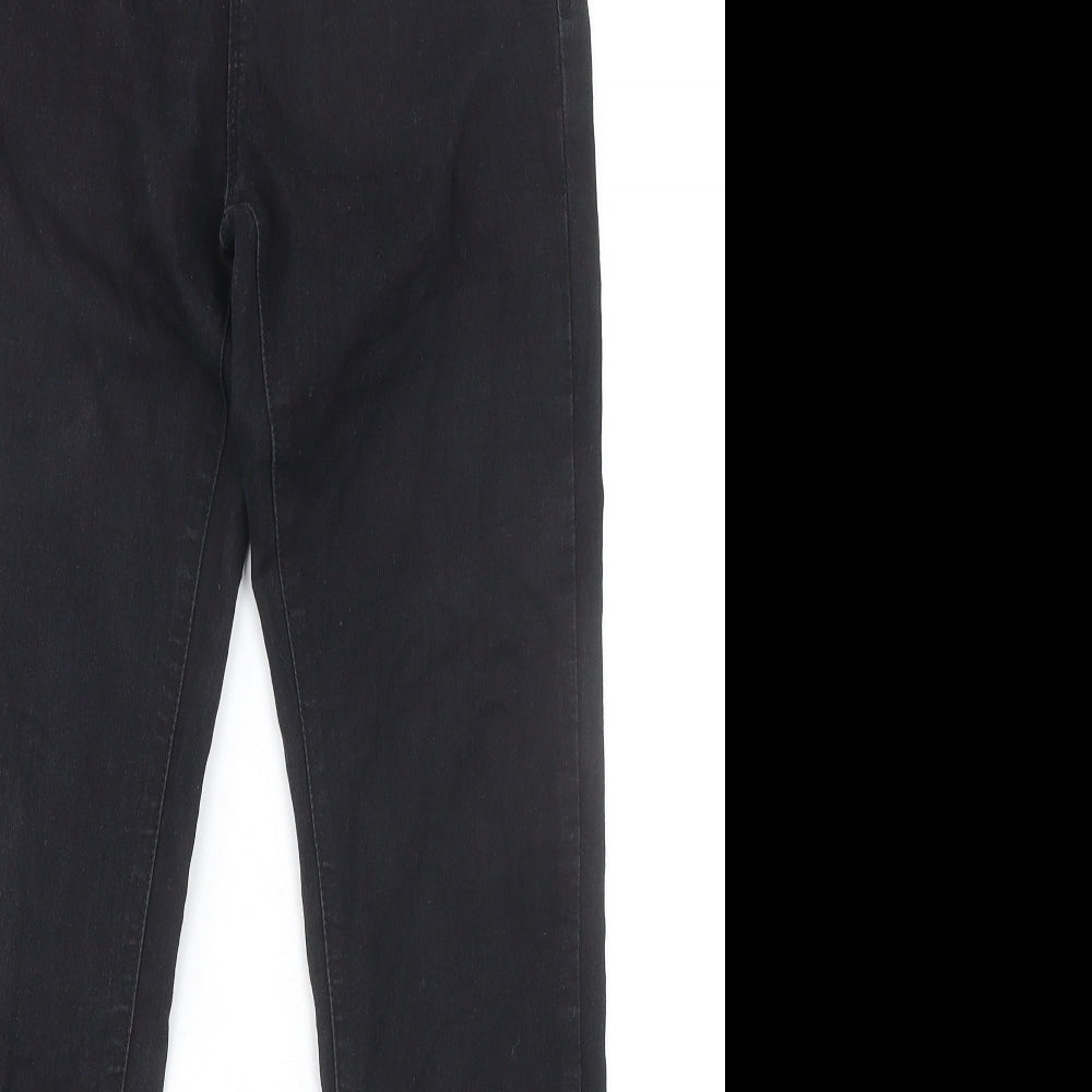 Denim & Co. Womens Black Cotton Skinny Jeans Size 8 L30 in Regular Zip