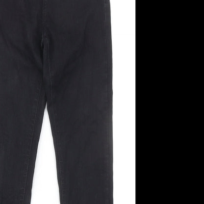 Denim & Co. Womens Black Cotton Skinny Jeans Size 8 L30 in Regular Zip