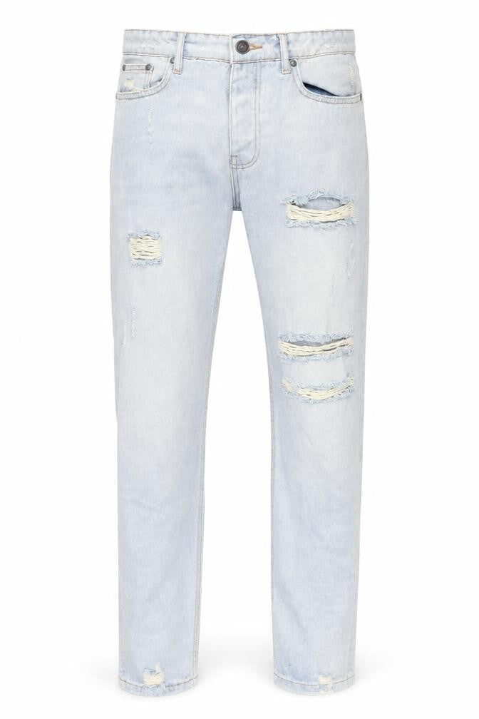 Mens UK Size 32 in Boohoo Regular Fit Skinny Blue Jeans