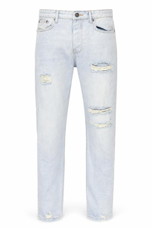 Mens UK Size 32 in Boohoo Regular Fit Skinny Blue Jeans