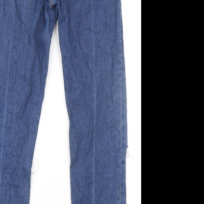 ASOS Womens Blue Cotton Mom Jeans Size 26 in L28 in Regular Zip