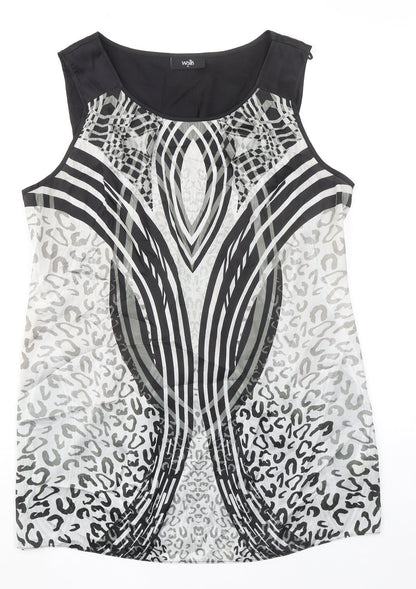 Womens UK Size M Wallis Black Basic Tank