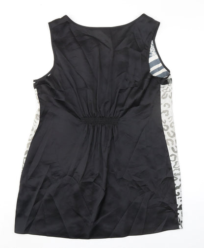 Womens UK Size M Wallis Black Basic Tank