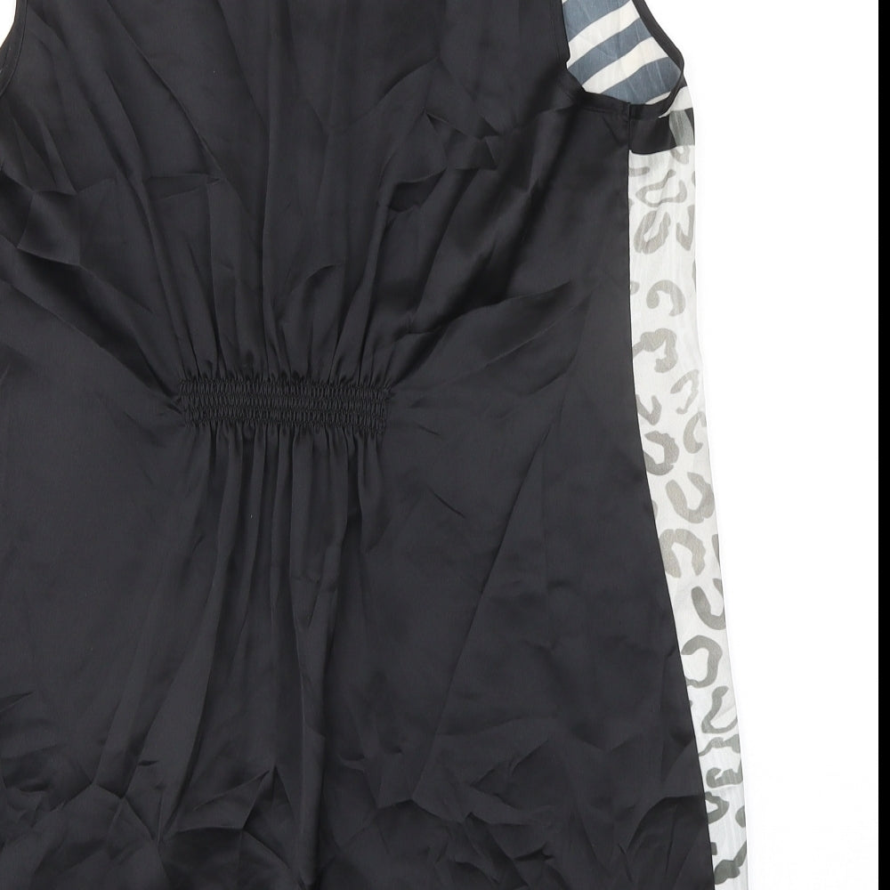 Womens UK Size M Wallis Black Basic Tank