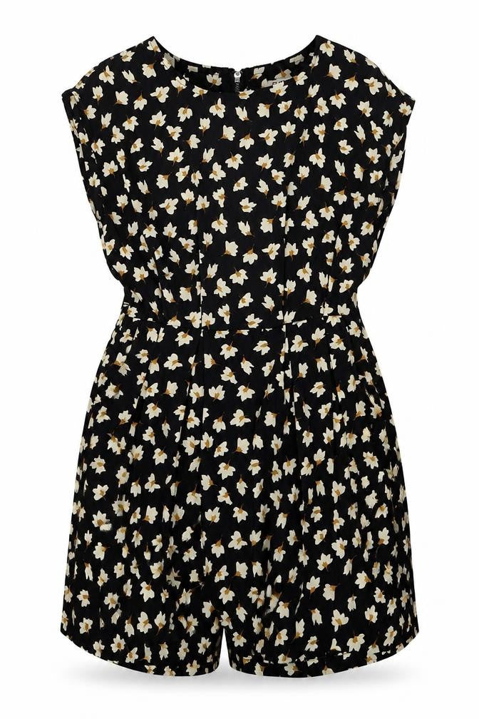 Womens UK Size 6 Glamorous One-Piece Black Playsuit