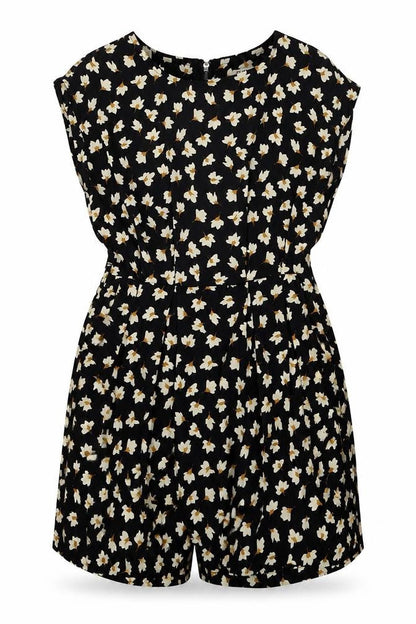 Womens UK Size 6 Glamorous One-Piece Black Playsuit