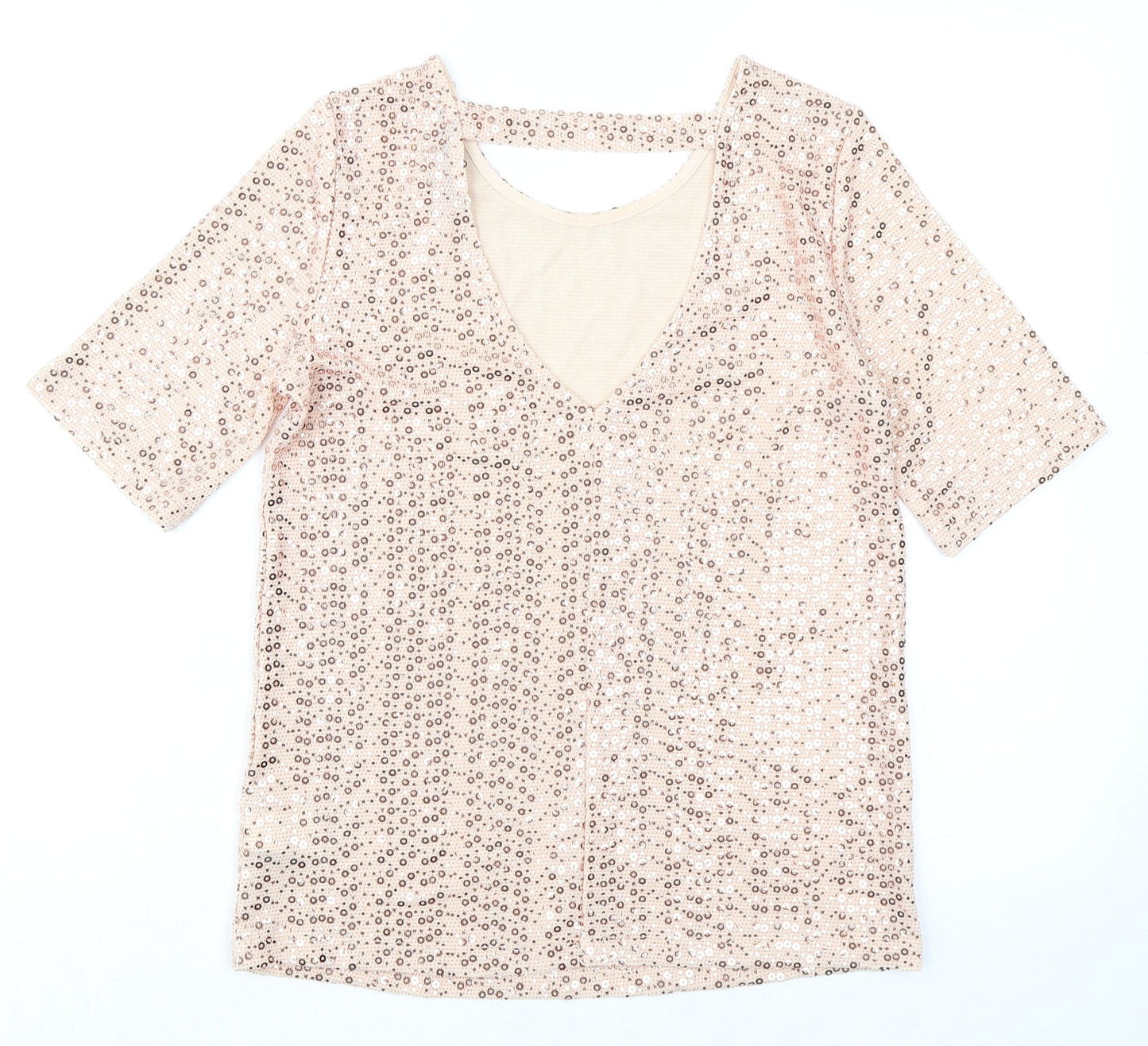Womens UK Size 6 NEXT Pink Basic Blouse