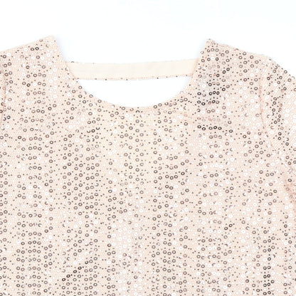 Womens UK Size 6 NEXT Pink Basic Blouse
