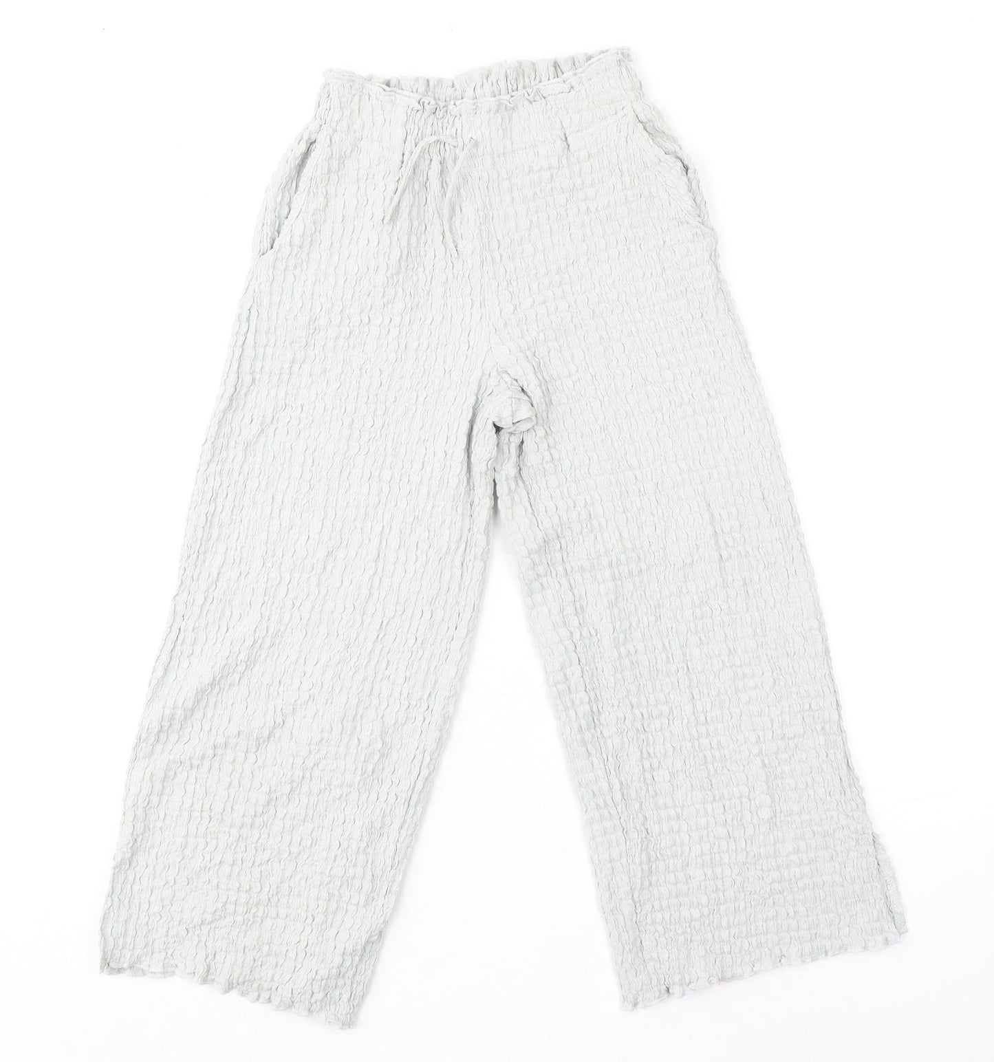 Womens UK Size 10 Zara Regular Fit  Grey Trousers