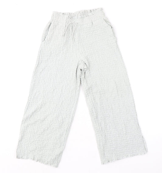 Womens UK Size 10 Zara Regular Fit  Grey Trousers