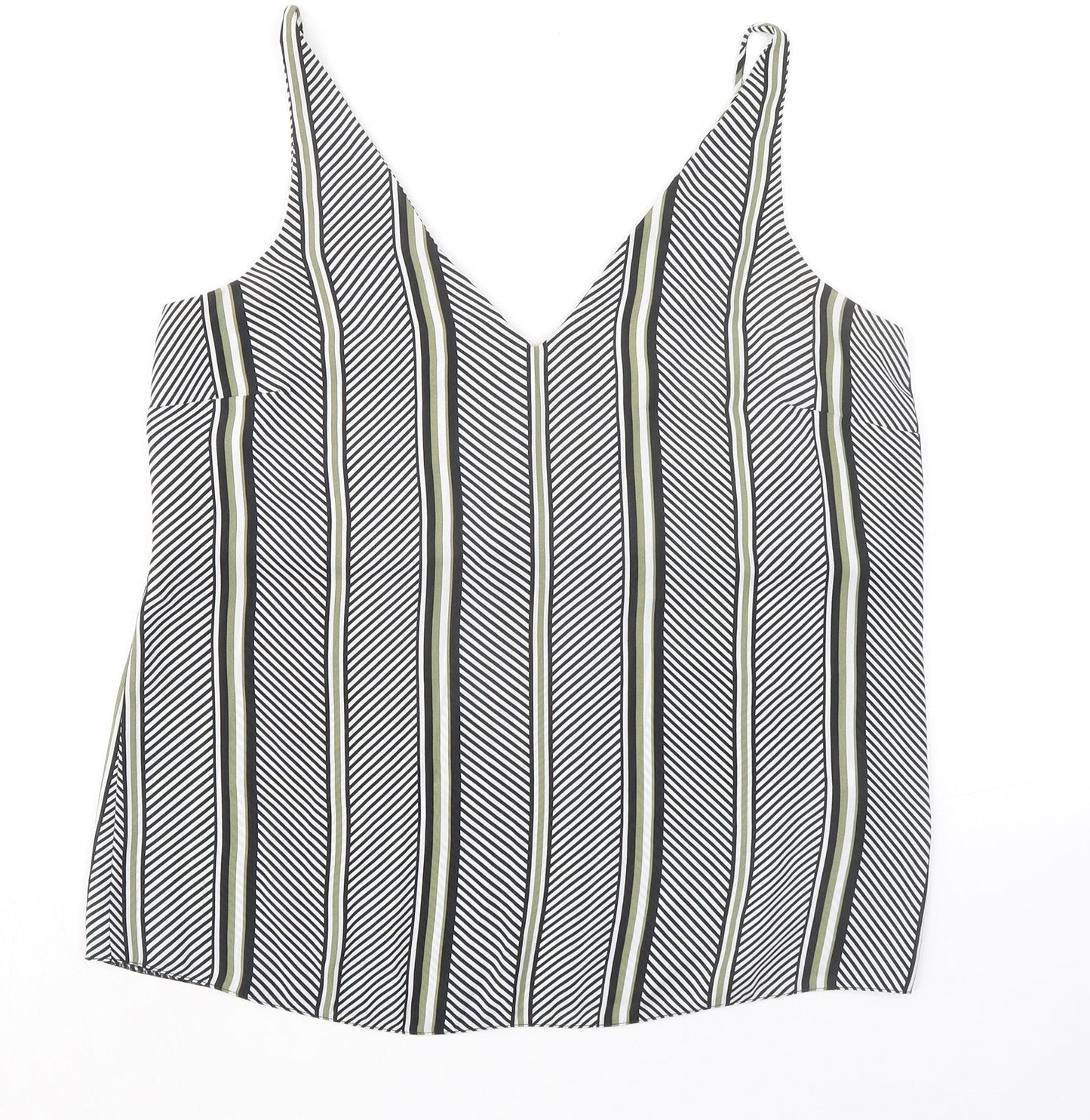 Womens UK Size 12 Dorothy Perkins Black Camisole Tank