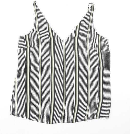 Womens UK Size 12 Dorothy Perkins Black Camisole Tank