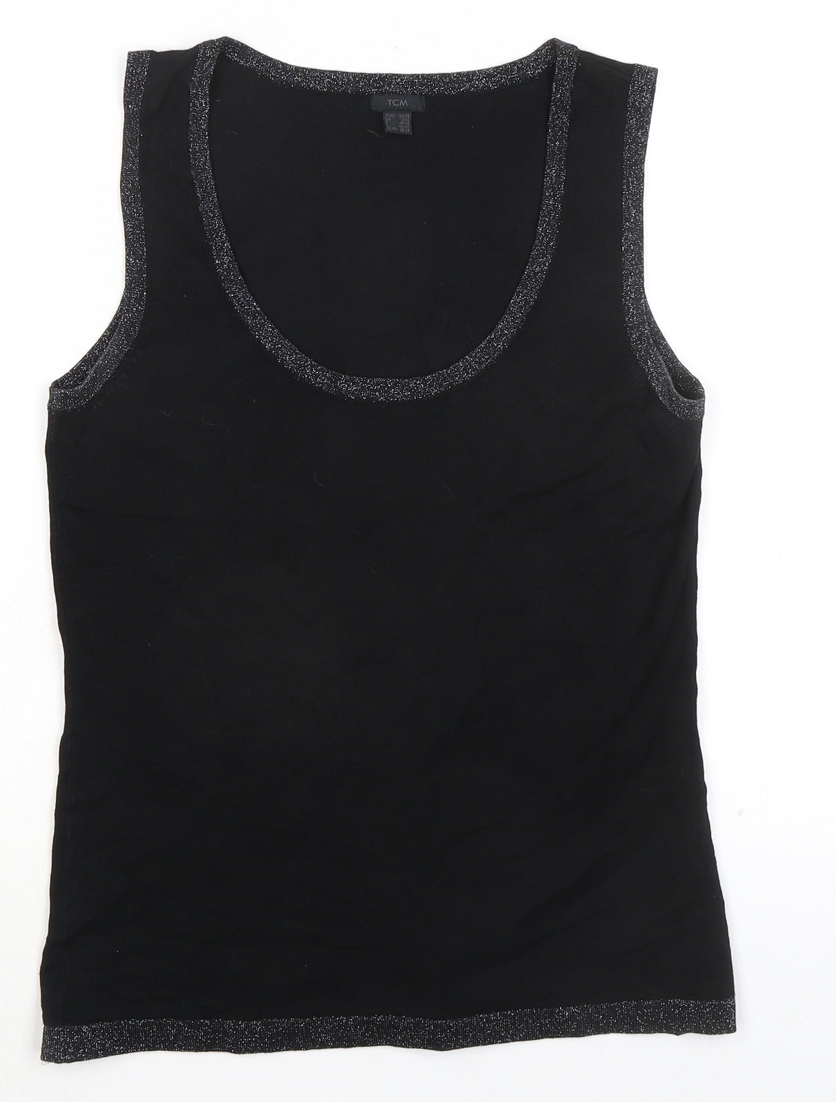 Womens UK Size 10 TCM Black Basic Tank
