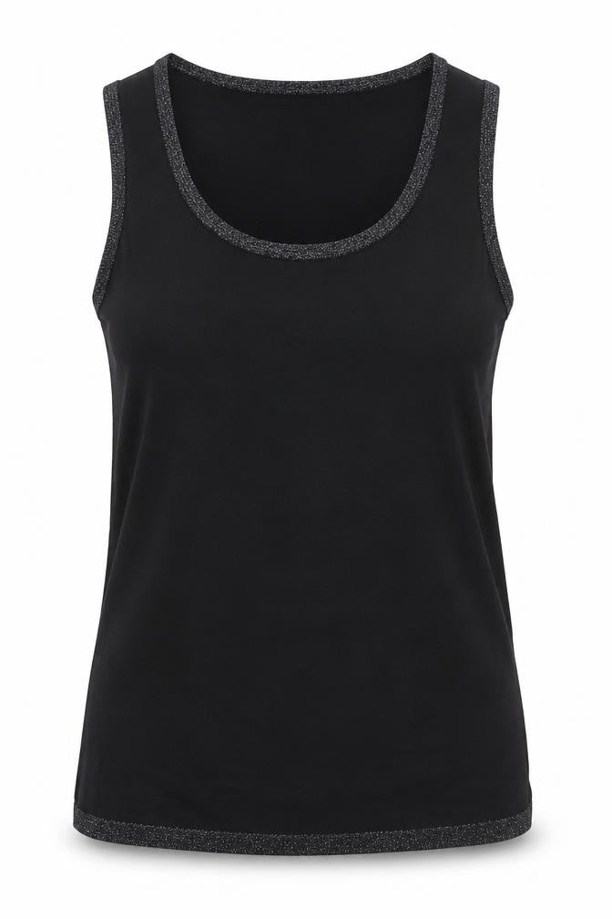 Womens UK Size 10 TCM Black Basic Tank