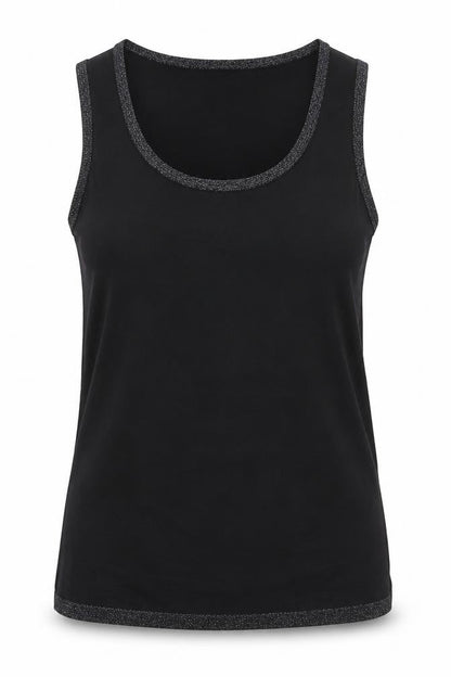 Womens UK Size 10 TCM Black Basic Tank