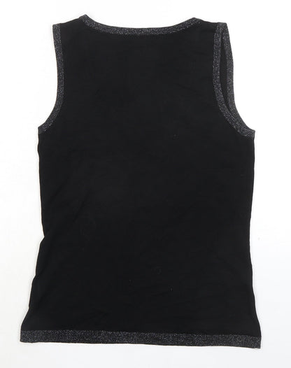 Womens UK Size 10 TCM Black Basic Tank