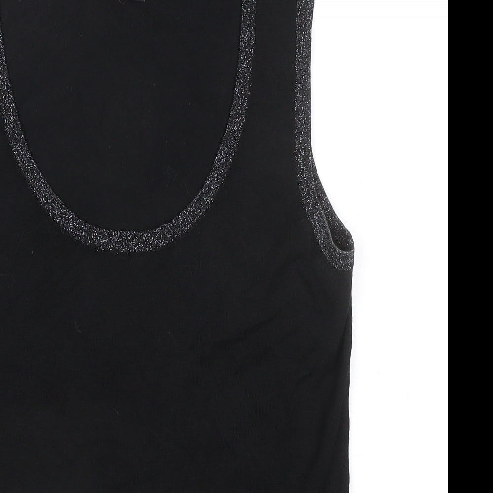 Womens UK Size 10 TCM Black Basic Tank