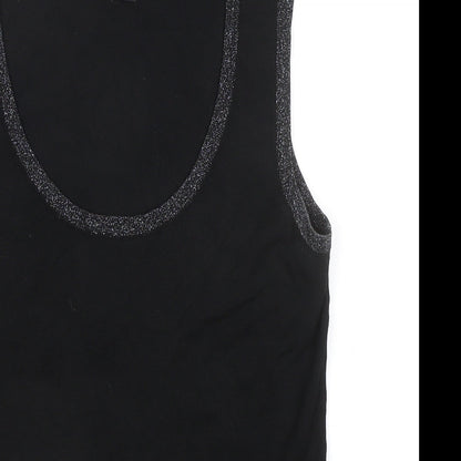 Womens UK Size 10 TCM Black Basic Tank