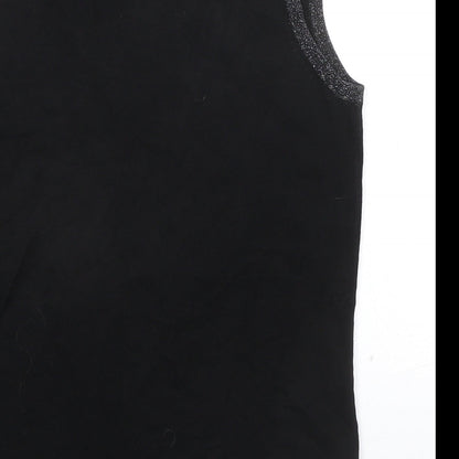 Womens UK Size 10 TCM Black Basic Tank
