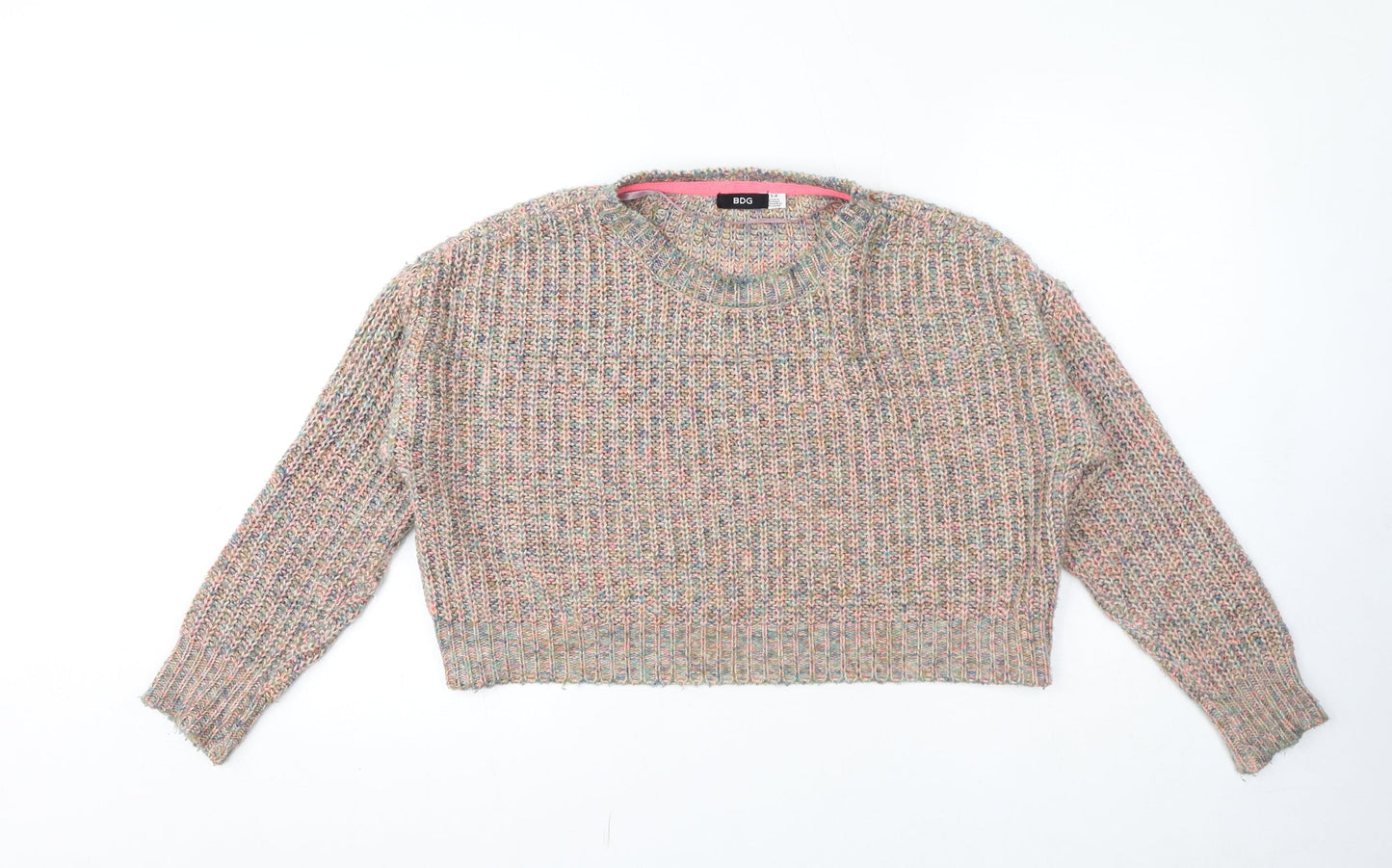 Womens UK Size S BDG Pink Pullover Jumper