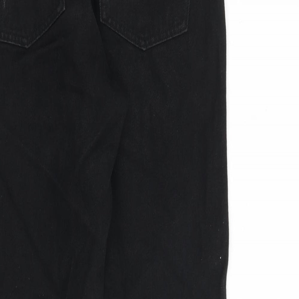 Monki Womens Blue Cotton Tapered Jeans Size 29 in L29 in Regular Zip