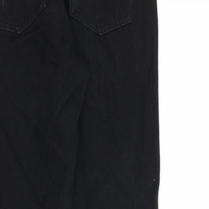 Monki Womens Blue Cotton Tapered Jeans Size 29 in L29 in Regular Zip