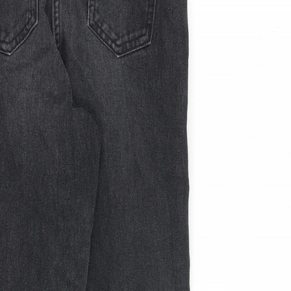 NEXT Girls Grey 100% Cotton Skinny Jeans Size 10 Years L21 in Regular Zip