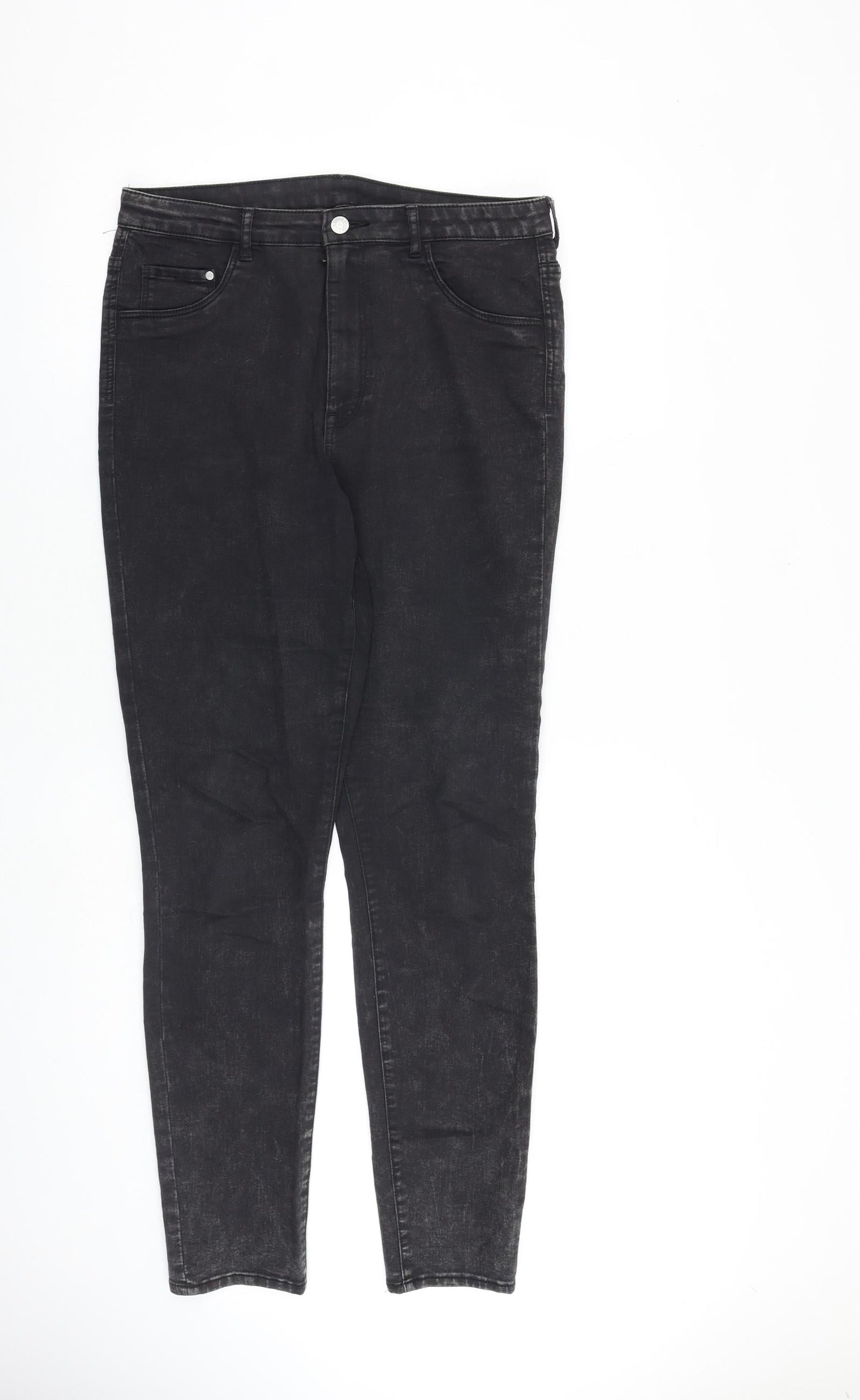 Womens UK Size 28 in H&M Regular Fit Skinny Grey Jeans