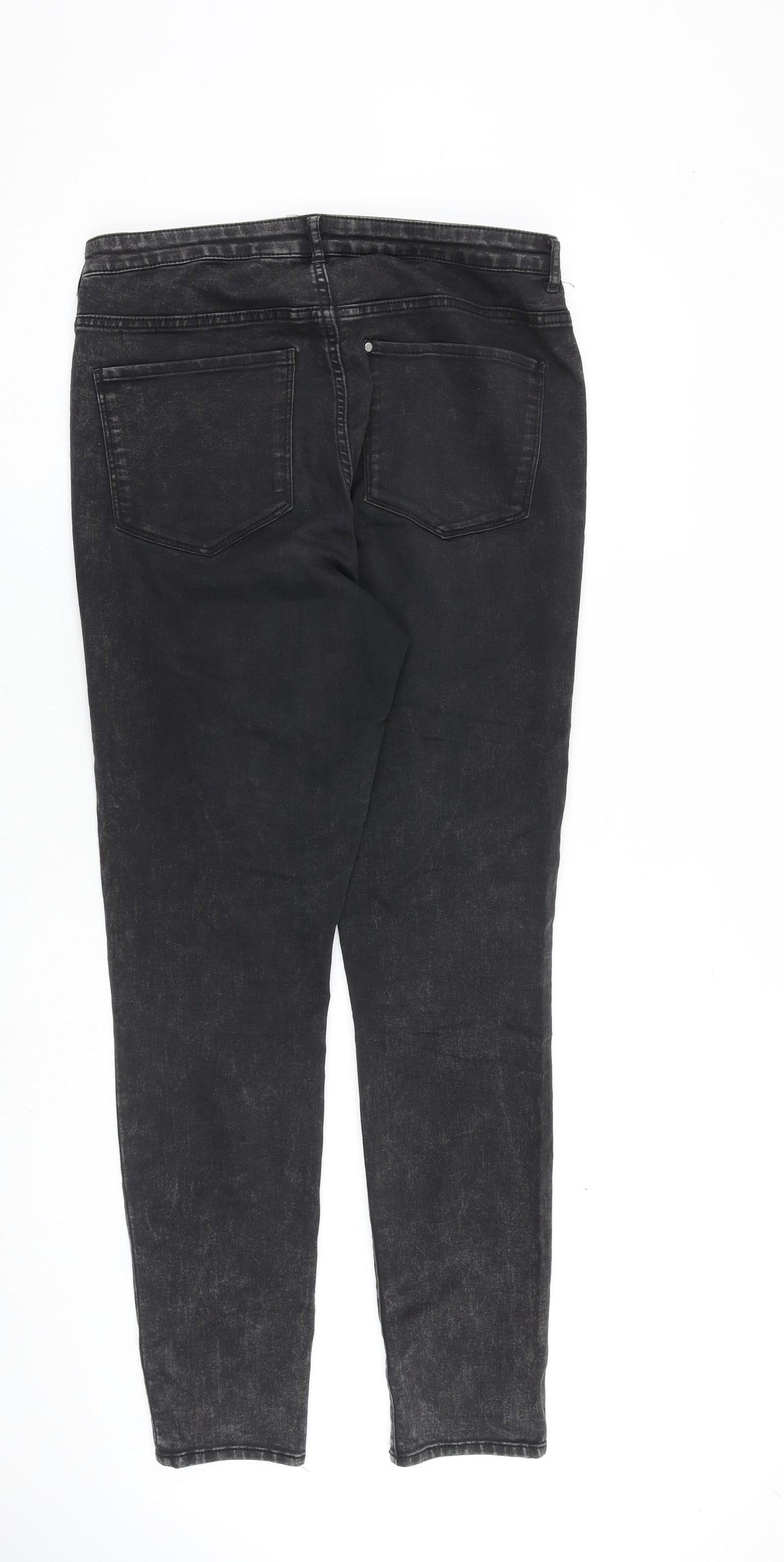 Womens UK Size 28 in H&M Regular Fit Skinny Grey Jeans