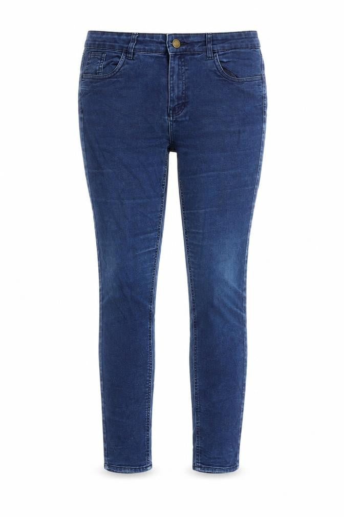Womens UK Size 12 Avenue Regular Fit Skinny Blue Jeans