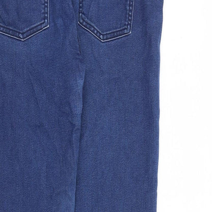 Avenue Womens Blue Cotton Skinny Jeans Size 12 L28 in Regular Zip