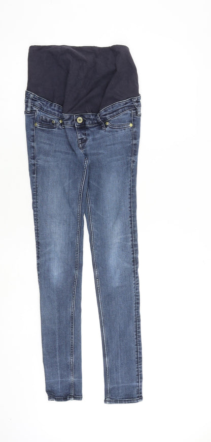 Womens UK Size 8 H&M Regular Fit Skinny Blue Jeans