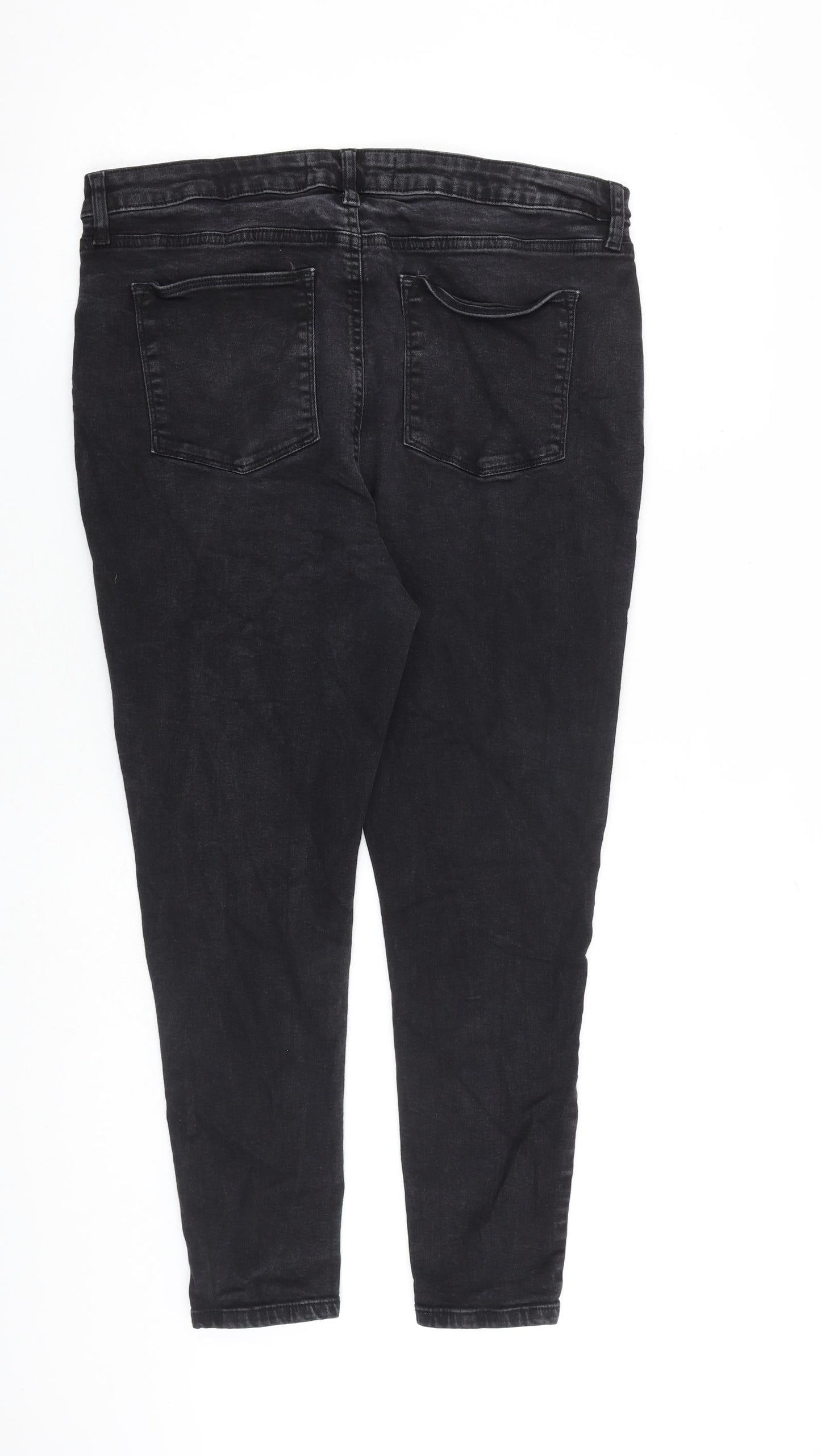 Very Womens Black Cotton Skinny Jeans Size 27 in L26 in Slim Zip