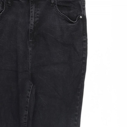 Very Womens Black Cotton Skinny Jeans Size 27 in L26 in Slim Zip