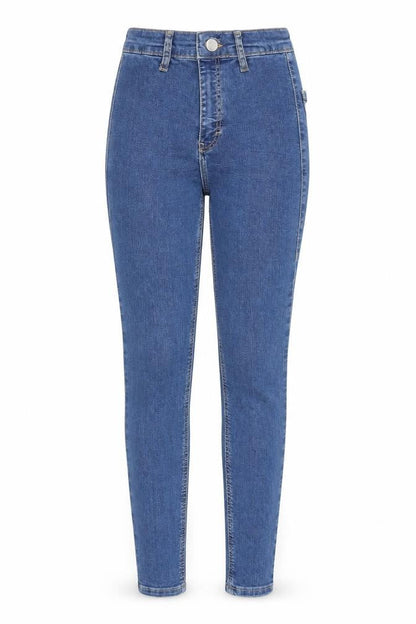 Womens UK Size 25 in Topshop Regular Fit Skinny Blue Jeans