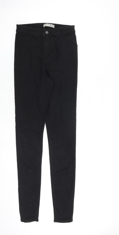 Denim & Co. Womens Black Cotton Skinny Jeans Size 10 L31 in Regular Zip