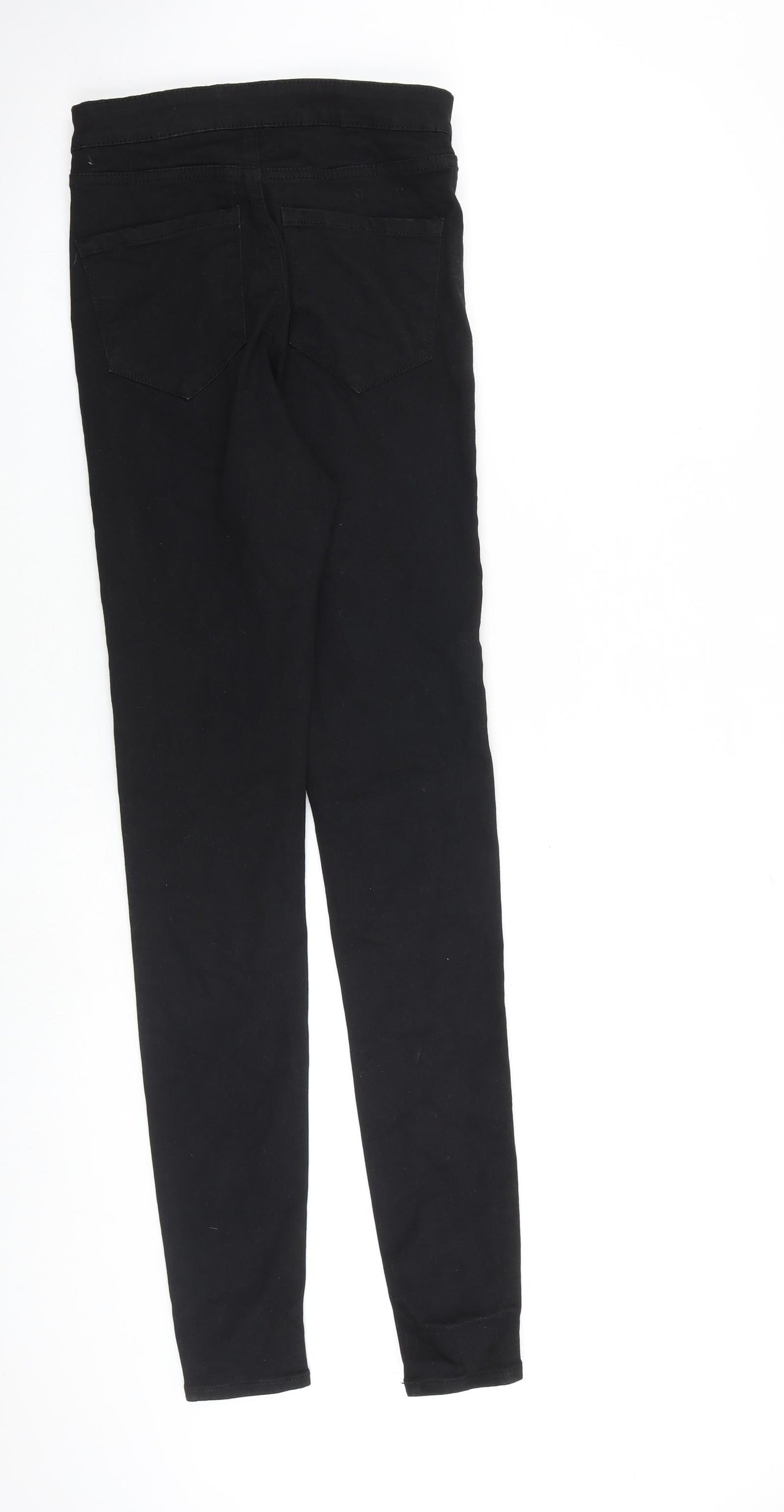 Denim & Co. Womens Black Cotton Skinny Jeans Size 10 L31 in Regular Zip