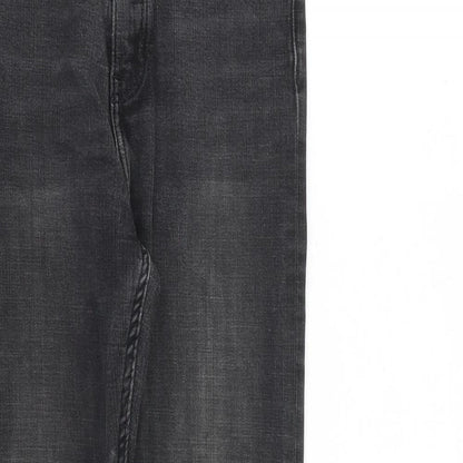 Zara Womens Black Cotton Skinny Jeans Size 8 L27 in Regular Zip