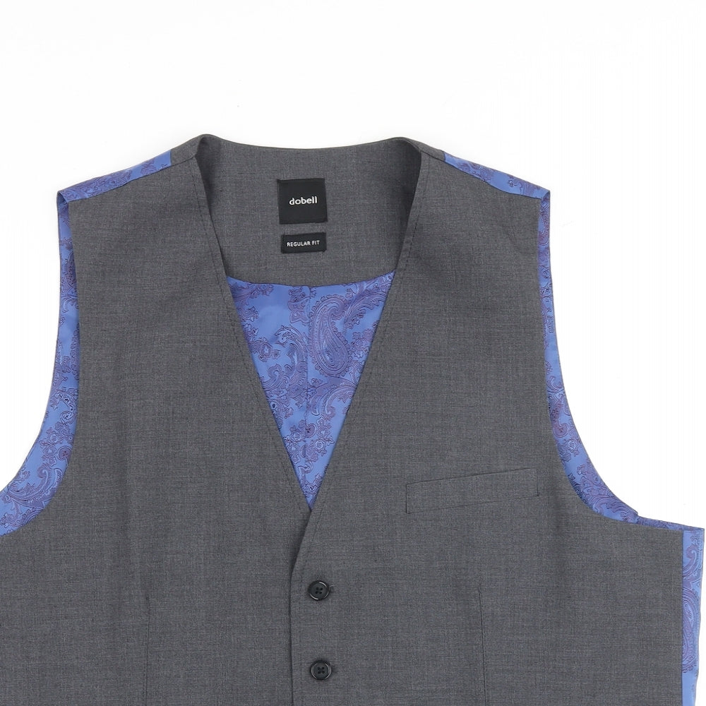 Mens UK Size 44 Dobell Regular Grey Suit Jacket