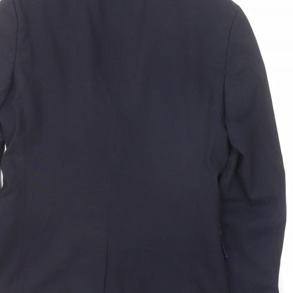 ASOS Mens Blue Polyester Jacket Suit Jacket Size 36 Regular