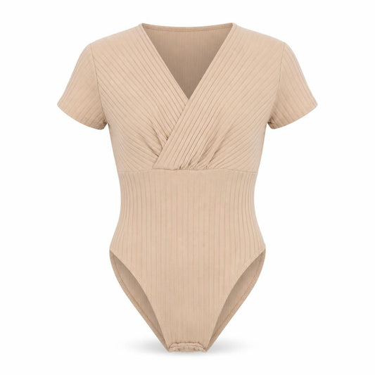 Womens UK Size 8 Quiz One-Piece Beige Playsuit