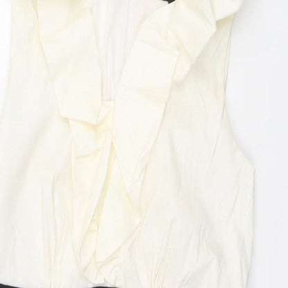 Ignite Womens Black Polyester Shift Size 12 V-Neck Zip