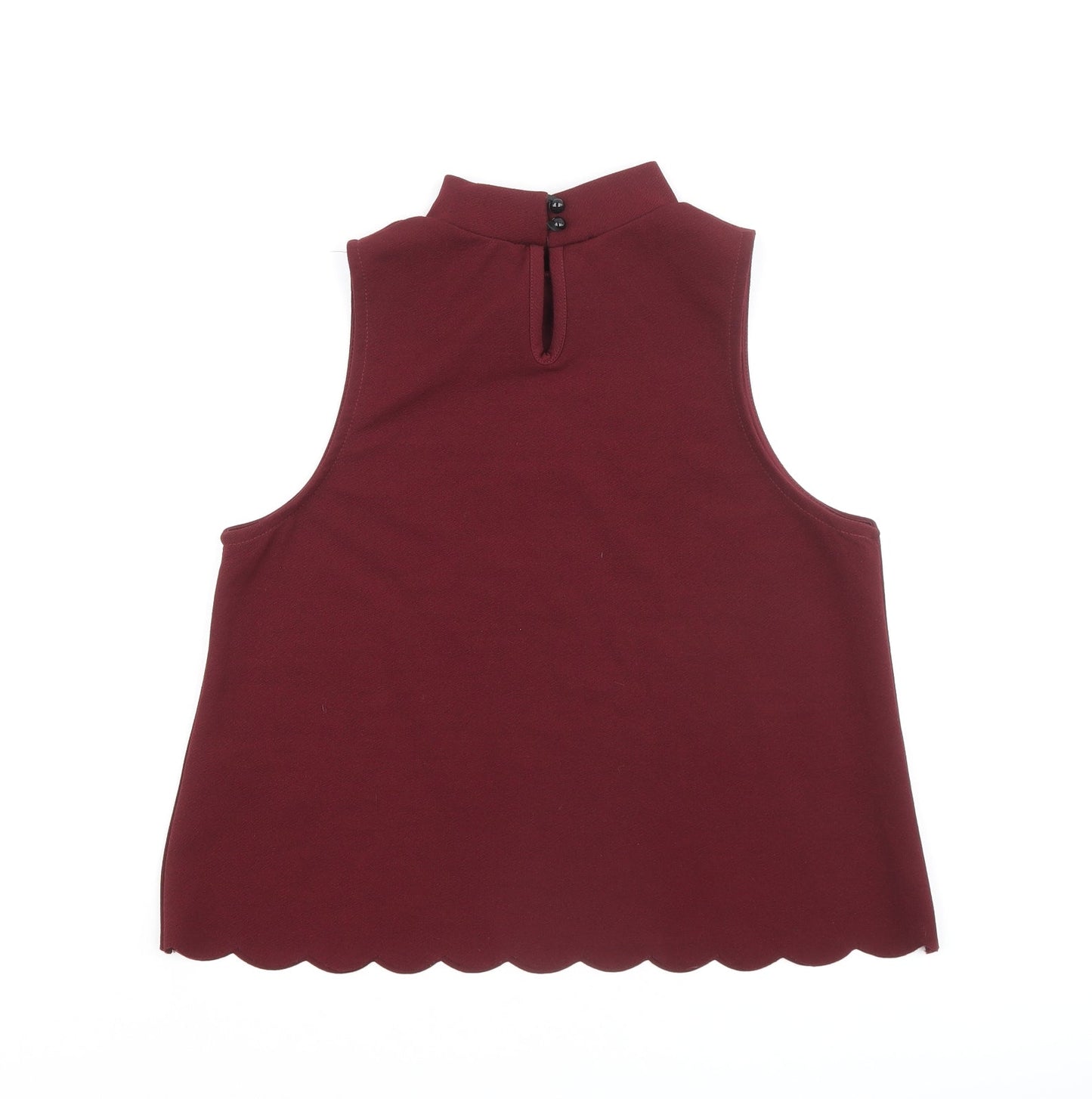 Womens UK Size 12 New Look Red Basic Blouse