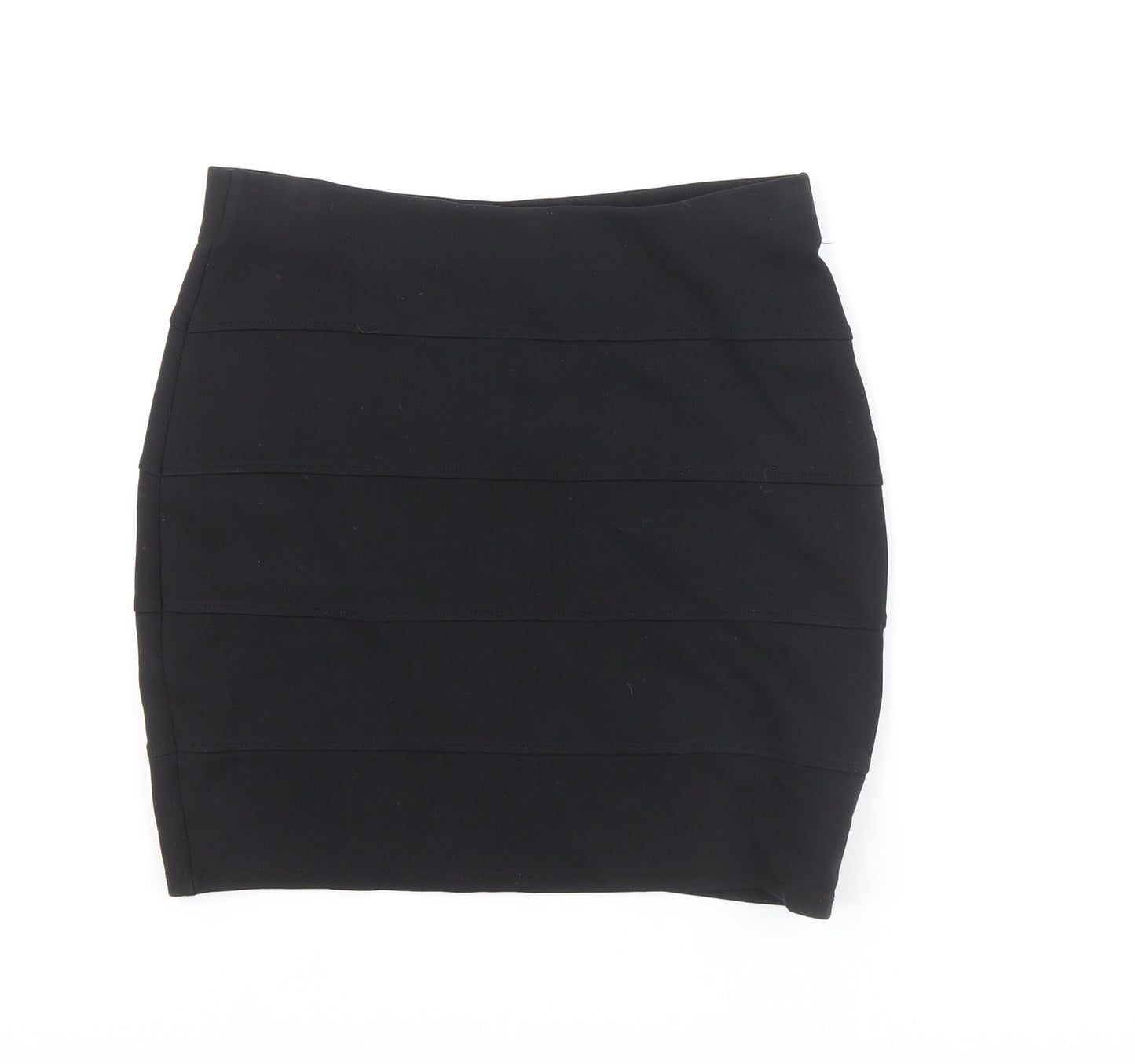 Marks and Spencer Womens Black Viscose Bandage Skirt Size 6