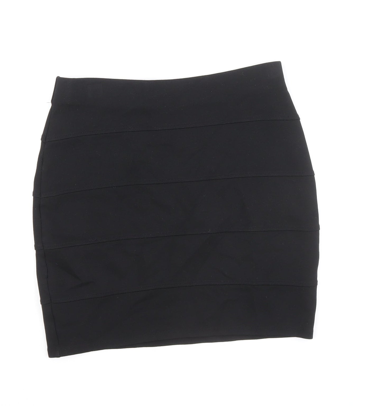 Marks and Spencer Womens Black Viscose Bandage Skirt Size 6